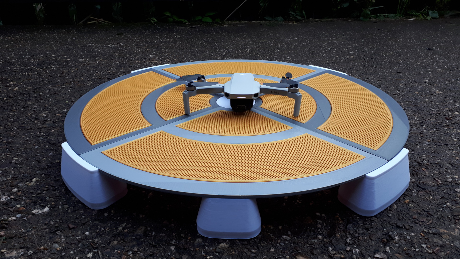 Landeplatz mit Drohne